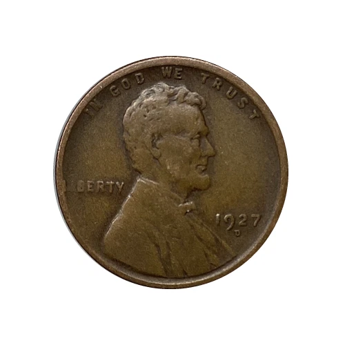 1927-D Lincoln Wheat Penny Cent - G/VG Good or Better Very Nice