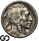 1931-S Buffalo Nickel, Choice XF, Full Horn