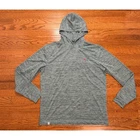 Johnnie-O Talon Hoodie Shirt Mens Medium Green Heathered Light Stretch Golf UPF