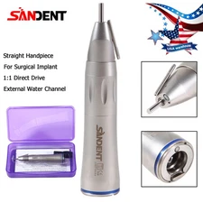 Dental 1:1 Optic Fiber Straight Nose Cone Low Speed Handpiece Inner &External ST