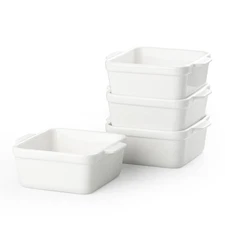 5 Inch Small Baking Dish 16 Oz Small Casserole Dishes for Oven Ceramic Square...
