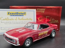 Exact Detail 1967 Chevy Camaro SS 396 1:18 Scale Diecast Motor State Holiday Car