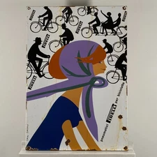 Pirelli Enamel Sign - 68x48x2cm (26.8x18.9x0.8") - Collector Garage Service Sign