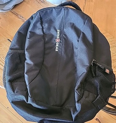 Swiss Gear Black Red comfort fit Backpack Bag Tablet Hiking Padded Straps 1061