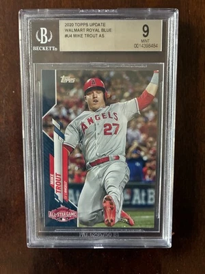 2020 Topps Update Series Walmart Royal Blue 2015 ASG Mike Trout Angels #U-4 - Image 1 of 4
