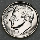1959 (P) Gem Proof Roosevelt Dime 90% Silver D128