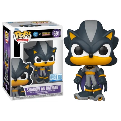 Funko Pop ! Heroes DC X Sonic the Hedgehog - (591) Shadow As Batman 9cm