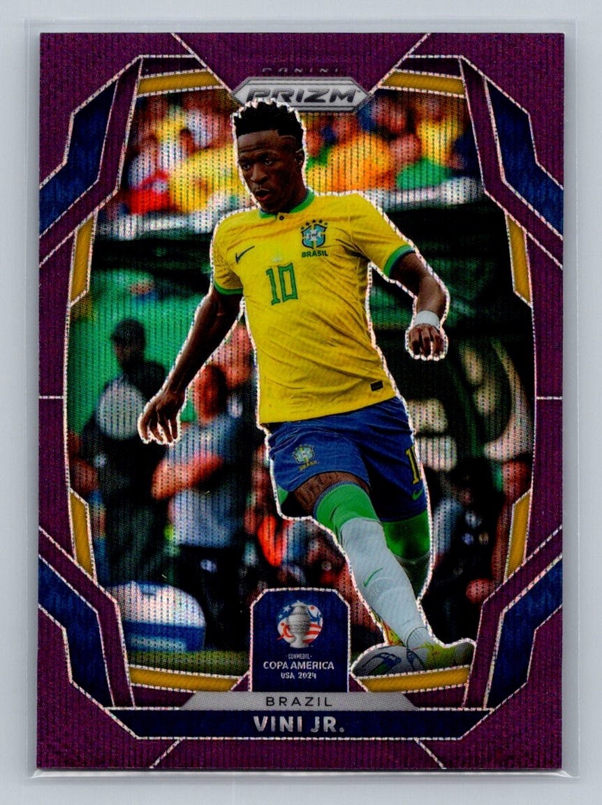 2024 Panini Prizm CONMEBOL Copa America - #34 Vini Jr. Purple Wave /99