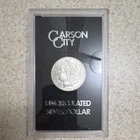 1884 Carson City Morgan Silver Dollar Uncirculated U.S. Mint Box & Certificate