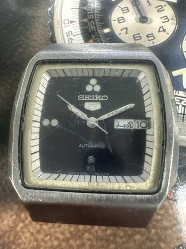 Vintage Seiko 5 Automatic 17 Jewels 6309-549A Mens Watch Parts/Repair/Restore