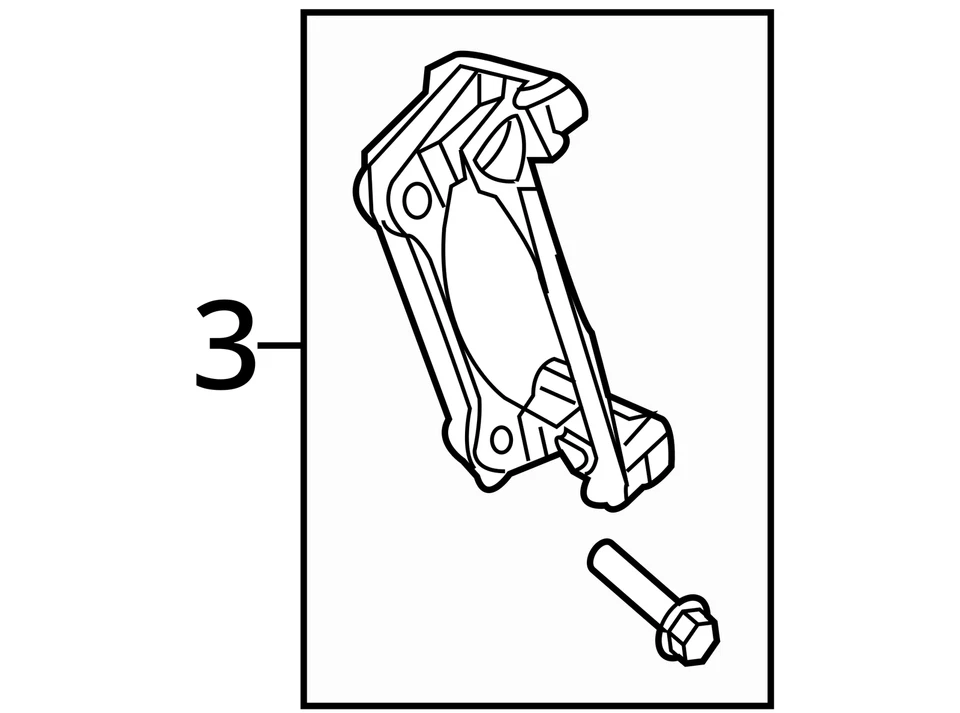 CHRYSLER DISC BRAKE CALIPER ADAPTER 68019138AA NEW OEM 68019138AA Foto 3 de 3