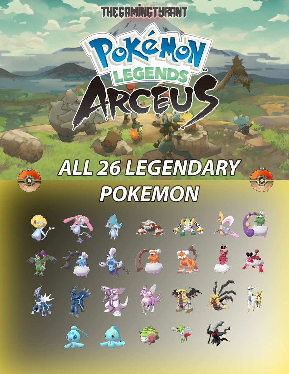 How to Get All Legendary Pokémon in Pokémon Legends Arceus 