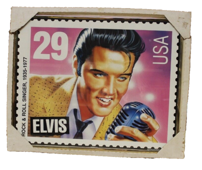 Rare Framed 1992 Elvis Presley Replica 29 Cent Stamp Poster 20x16