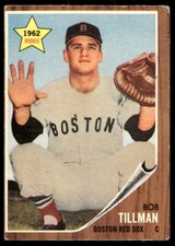 1962 Topps #368 Bob Tillman RC Boston Red Sox EX-EXMINT SET BREAK!