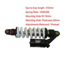 DNM MTG-RC 310mm 1000lbs Rear Shock Spring Suspension For Pit Bike ATV Quad UTV