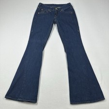 Vintage True-Religion Joey Big-T Low-Rise Flared Jeans Women s 28x32. Dark Wash