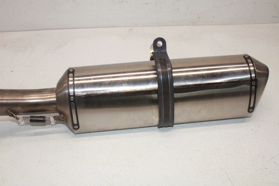 09-25 KAWASAKI ZX6R ZX636 HINDLE TUBO DE ESCAPE DE AÇO INOXIDÁVEL SILENCIADOR SLIP ON - Imagem 4 de 4