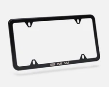 BMW Black Stainless Steel Laser Slimline License Plate Frame 82120042710