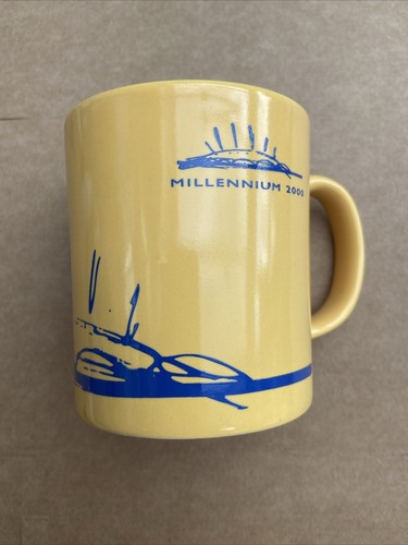 Orange Millennium Dome 2000 - Ceramic Staffordshire Mug Coffee Tea Retro The O2 - Picture 5 of 6