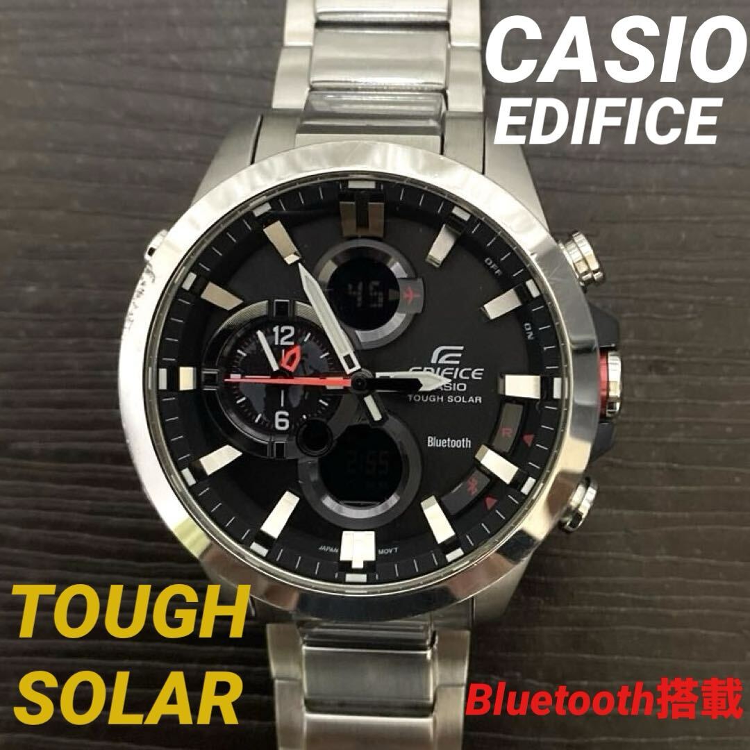 CASIO EDIFICE BluetoothソーラーECB-500 Casio Edifice Ecb-500D-1Ajf Analog Solar Men Working Ecb-500