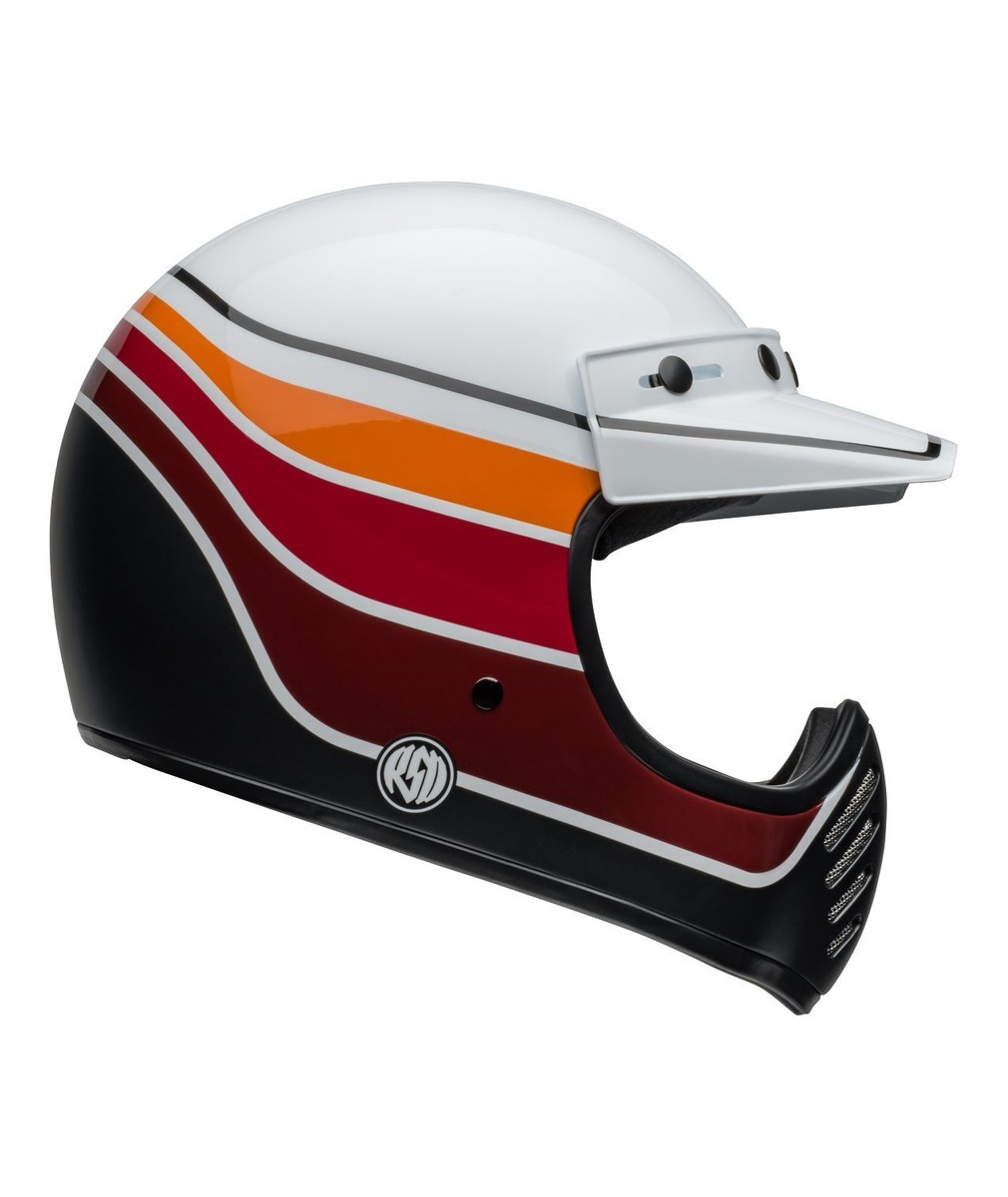 ベルモト3 Bell Moto 3 Helmet Full Face Retro Vintage Fiberglass 5-snap