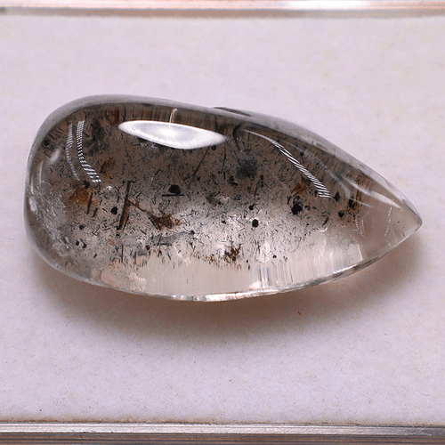 Lot 5 Pcs Natural Tourmaline Rutile Quartz Hi-Grade 23mm-34mm Cabochon Gemstones - Picture 4 of 13