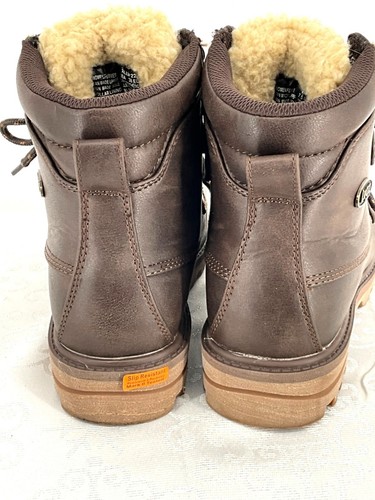 Lugz Women’s Flexastride Mallard Boots Size 7.5M Coffee Bean/Cream/Gum Slip Resi - Picture 4 of 6
