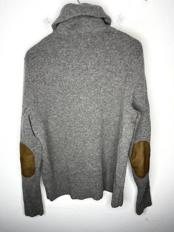 Rugby Ralph Lauren Grande Greg Chal Suéter Cuero Ala P R RRL Polo De Colección Remo Foto 3 de 4