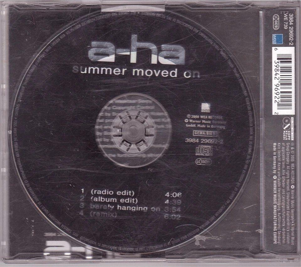 a-ha - Summer Moved On (Maxi-CD 2000) - Bild 2 von 2