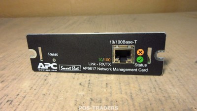 APC AP9617 10/100Base-T NETWORK MANAGEMENT CARD FOR APC SMARTSLOT UPS