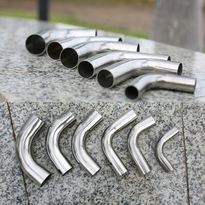 Edelstahlrohr 90 Grad Mandrel Bend 90 Grad Tube Poliertes Rohr DIY Neu