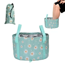 Collapsible Foot Bath Basin, Portable Travel Foot Tub for Soaking Feet Multif...