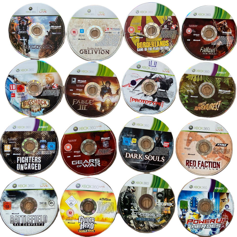 Microsoft Xbox 360 Disc Only Video Games HUGE SELECTION BUY 2 GET 1 FREE eBay