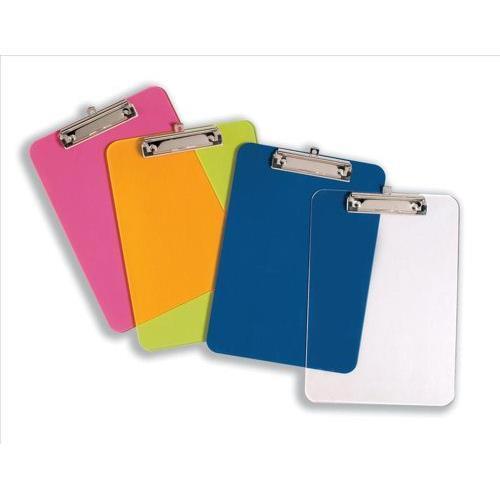 A4 SOLID STRONG PLASTIC CLIPBOARD WITH HANGING HOOK ( Quantity & Colour Choice) - Picture 1 of 10
