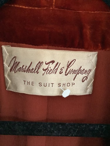Vintage 1950s Marshall Fields Ted Stein S Velvet Steampunk Edwardian Blazer - Picture 3 of 16
