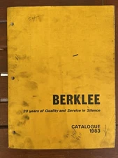 BERKLEE 20 years of Quality and Service in Silence CATALOGUE 1983 vintage book