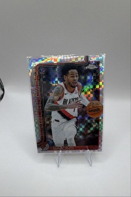 2025-26 Topps Chrome - Anfernee Simons #122 X-Fractor