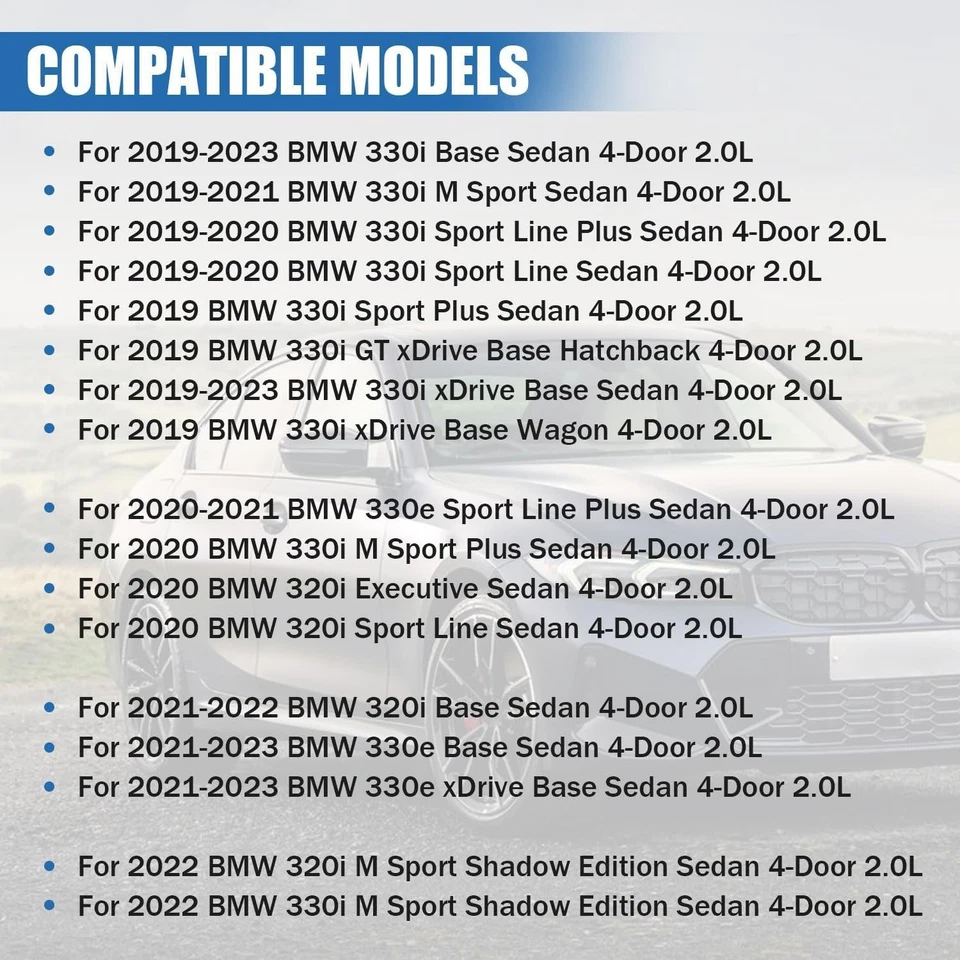 Espejo retrovisor lateral derecho+derecho 2 piezas para BMW 320i 330i 330e 2019-2023 con punto ciego térmico Foto 3 de 4