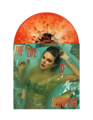 Taylor Swift - The Life of a Showgirl Lit My Sky Up Orange Metallic Vinyl LP New