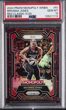 2024 PANINI PRIZM MONOPOLY WNBA RED CLASSIC ICON #51 BRIONNA JONES PSA 10