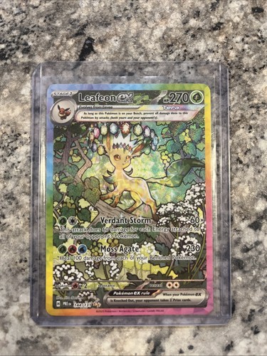 Pokémon Leafeon EX Prismatic Evolutions Holo Card 144/131 SV