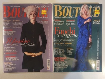 2 x LA MIA BOUTIQUE Stile Italiano Magazine from 2013 NEW Unread w/ Foldout