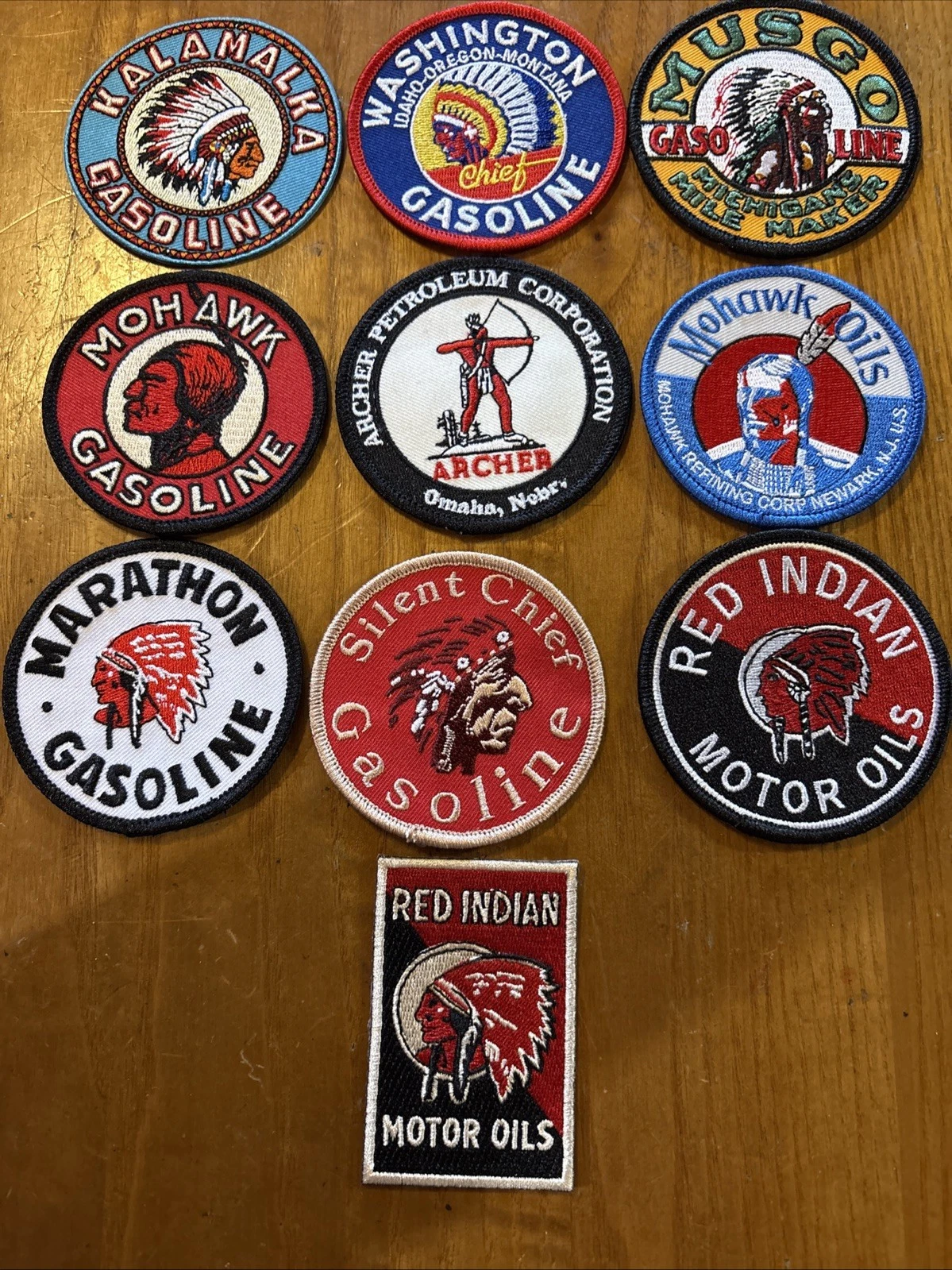 New 10 Patches,￼Petroleum, Gasoline, Oil, Automotive Industry, Uniform Patches