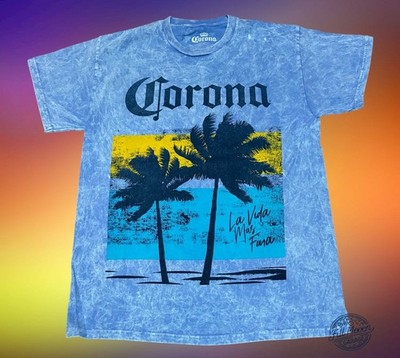 New Corona Extra Palm Tree  Tie Dye Classic Men's Vintage T-Shirt