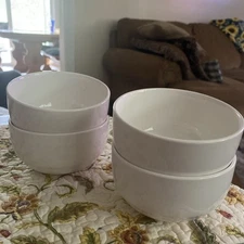 DOWAN Small Bowls - 4.25" Dessert Bowls Set of 4 Porcelain