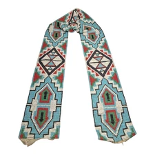 Antique Native American Handmade Loom Woven Beaded Sash Belt