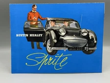 1958 AUSTIN HEALEY SPRITE Auto Advertising Brochure Vintage England Automobile