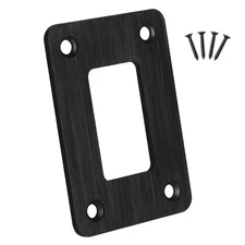 1 Way Rocker Switch Panel Housing Holder Aluminum Brushed Metal Mounting Brac...