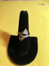 Sterling Silver  Women  s One White Stone Ring  925  Size 7 