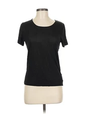 Monoprix femme Women Black Short Sleeve T-Shirt One Size